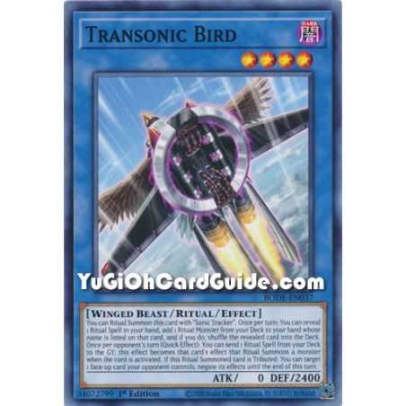Transonic Bird (Common) – Burst of Destiny | Carta YUGIOH en México