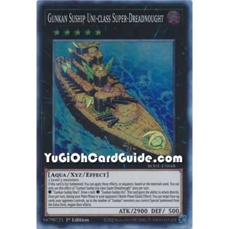 Gunkan Suship Uni - class Super - Dreadnaught (Super Rare) – Burst of Destiny | Carta YUGIOH en México