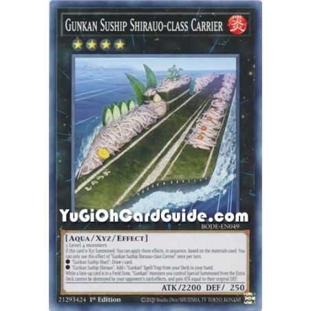 Gunkan Suship Shirauo - class Carrier (Common) – Burst of Destiny | Carta YUGIOH en México