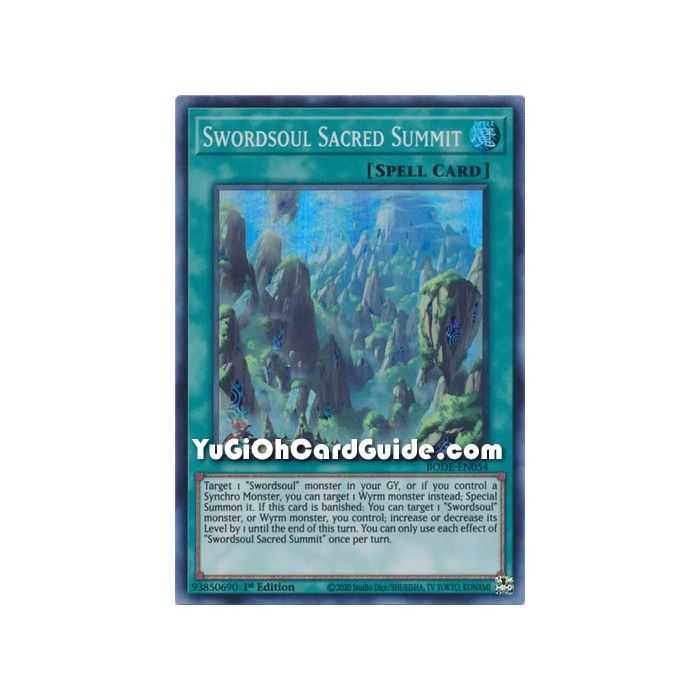 Swordsoul Sacred Summit (Super Rare) – Burst of Destiny | Carta YUGIOH en México