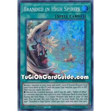 Branded in High Spirits (Super Rare) – Burst of Destiny | Carta YUGIOH en México