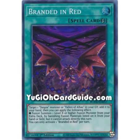 Branded in Red (Super Rare) – Burst of Destiny | Carta YUGIOH en México