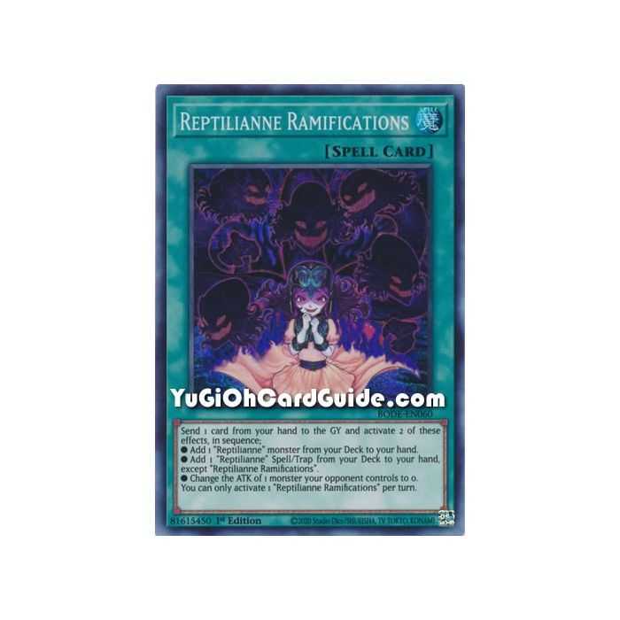 Reptilianne Ramifications (Super Rare) – Burst of Destiny | Carta YUGIOH en México