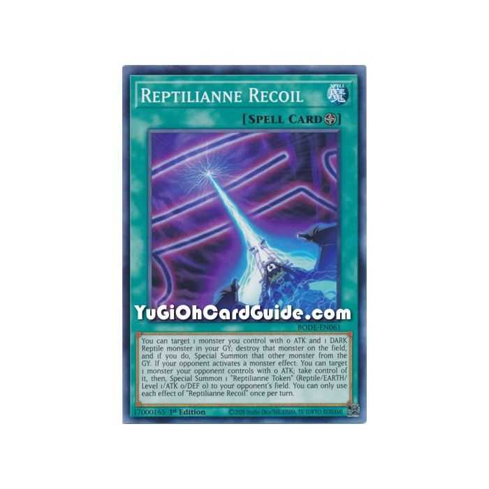 Reptilianne Recoli (Common) – Burst of Destiny | Carta YUGIOH en México