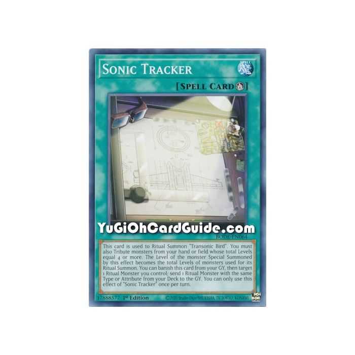 Sonic Tracker (Common) – Burst of Destiny | Carta YUGIOH en México