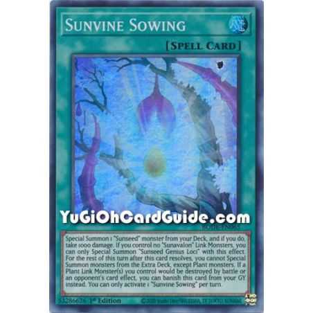 Sunvine Sowing (Super Rare) – Burst of Destiny | Carta YUGIOH en México