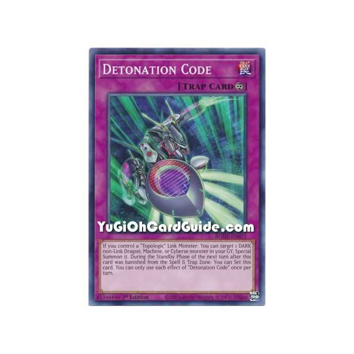 Detonation Code (Common) – Burst of Destiny | Carta YUGIOH en México