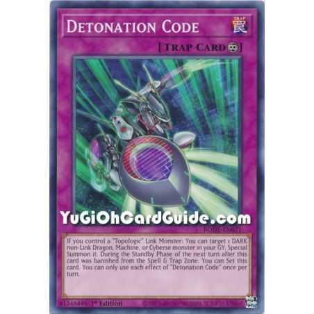 Detonation Code (Common) – Burst of Destiny | Carta YUGIOH en México