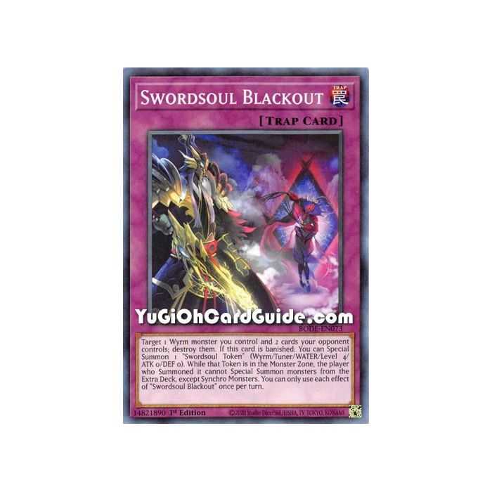 Swordsoul Blackout (Common) – Burst of Destiny | Carta YUGIOH en México