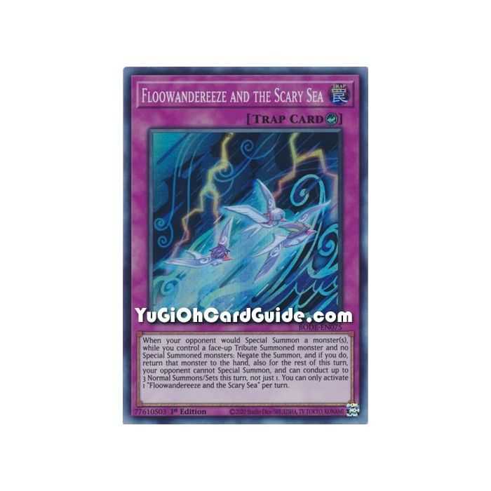 Floowandereeze and the Scary Sea (Super Rare) – Burst of Destiny | Carta YUGIOH en México