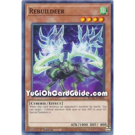Rebuildeer (Common) – Burst of Destiny | Carta YUGIOH en México