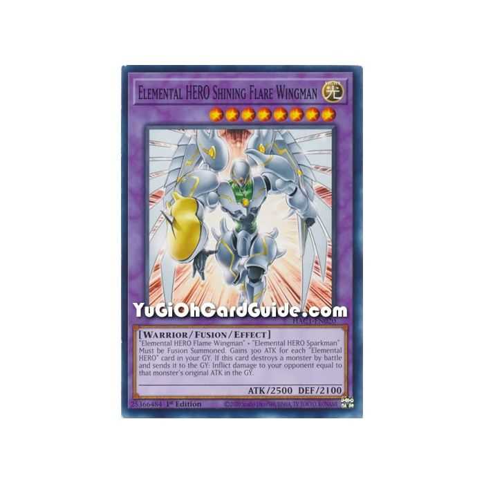 Elemental HERO Shining Flare Wingman (Common) – Hidden Arsenal Chapter 1 | Carta YUGIOH en México