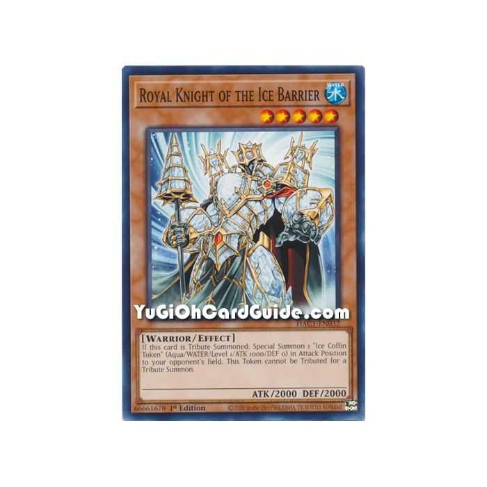 Royal Knight of the Ice Barrier (Common) – Hidden Arsenal Chapter 1 | Carta YUGIOH en México