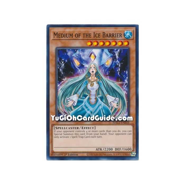 Medium of the Ice Barrier (Common) – Hidden Arsenal Chapter 1 | Carta YUGIOH en México