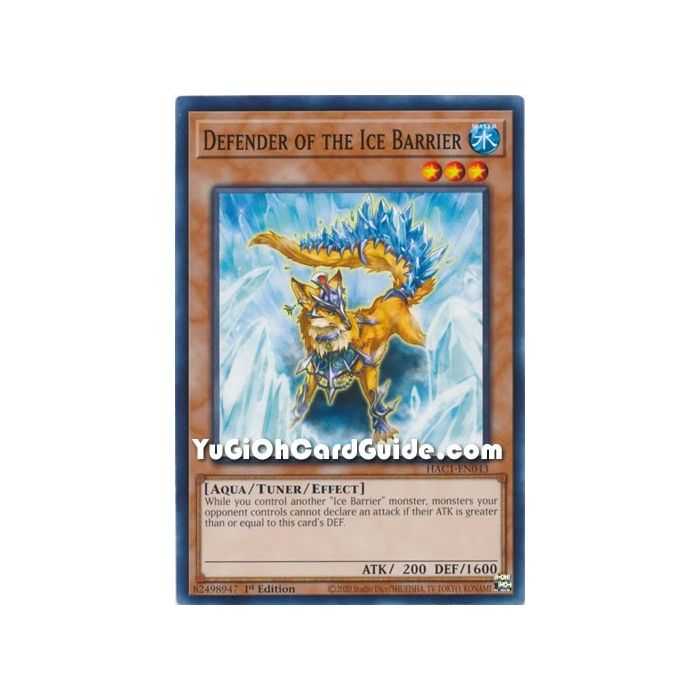 Defender of the Ice Barrier (Common) – Hidden Arsenal Chapter 1 | Carta YUGIOH en México
