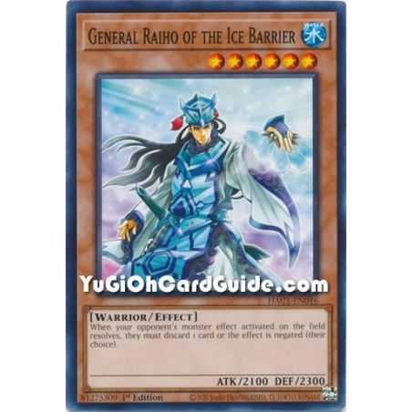 General Raiho of the Ice Barrier (Common) – Hidden Arsenal Chapter 1 | Carta YUGIOH en México