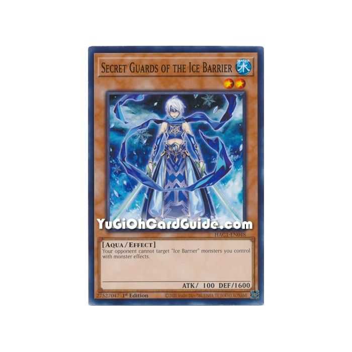 Secret Guards of the Ice Barrier (Common) – Hidden Arsenal Chapter 1 | Carta YUGIOH en México