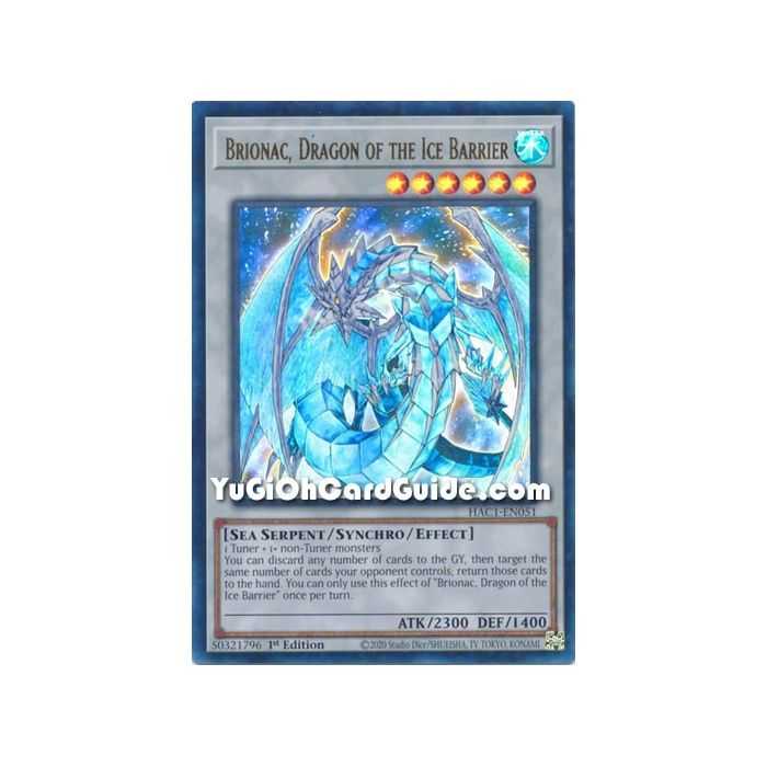 Brionac, Dragon of the Ice Barrier (Ultra Rare/Duel Terminal) – Hidden Arsenal Chapter 1 | Carta YUGIOH en México