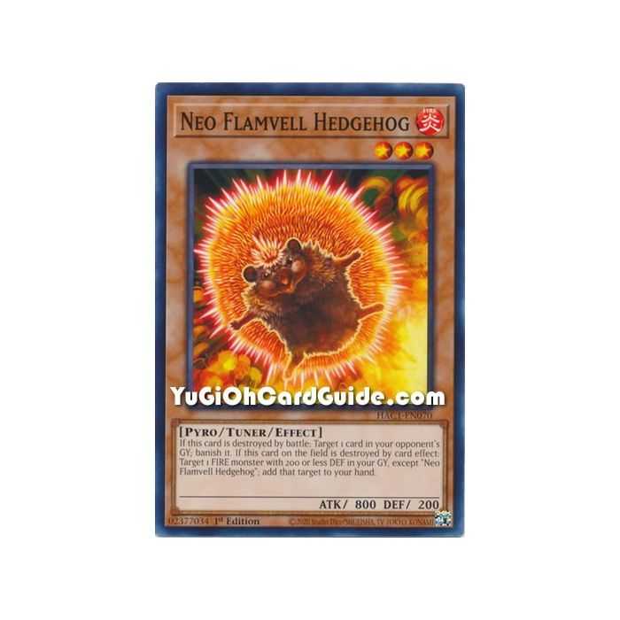 Neo Flamvell Hedgehog (Common) – Hidden Arsenal Chapter 1 | Carta YUGIOH en México