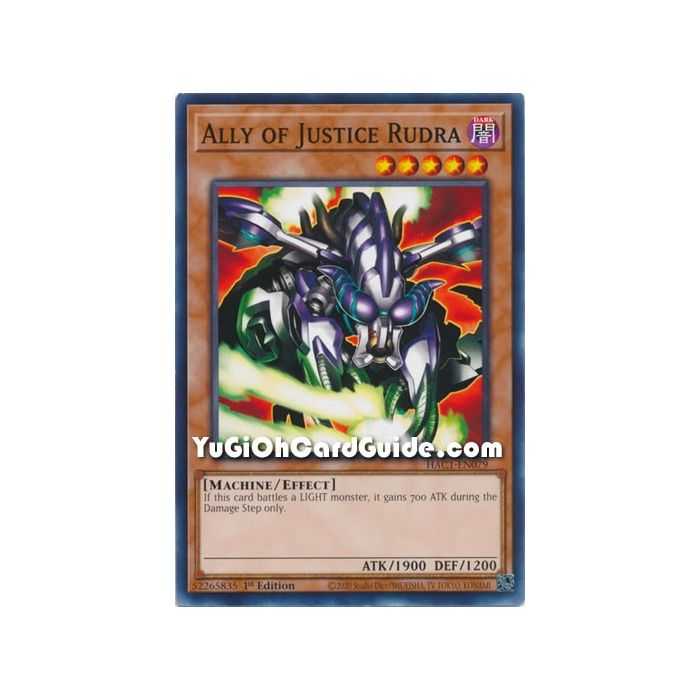 Ally of Justice Rudra (Common) – Hidden Arsenal Chapter 1 | Carta YUGIOH en México