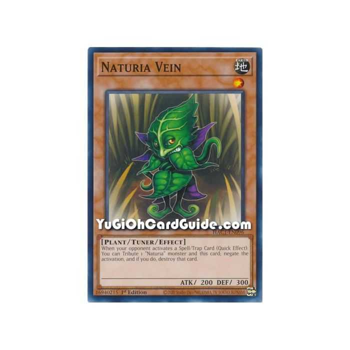 Naturia Vein (Common) – Hidden Arsenal Chapter 1 | Carta YUGIOH en México