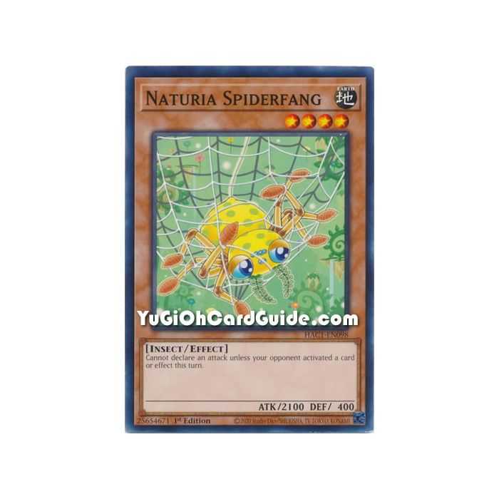 Naturia Spiderfang (Common) – Hidden Arsenal Chapter 1 | Carta YUGIOH en México