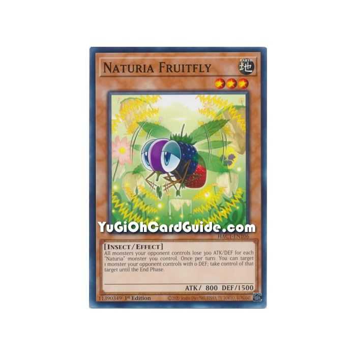 Naturia Fruitfly (Common) – Hidden Arsenal Chapter 1 | Carta YUGIOH en México