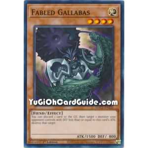 Fabled Gallabas (Common) – Hidden Arsenal Chapter 1 | Carta YUGIOH en México