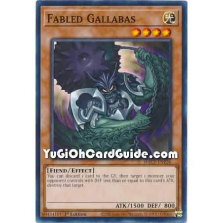 Fabled Gallabas (Common) – Hidden Arsenal Chapter 1 | Carta YUGIOH en México