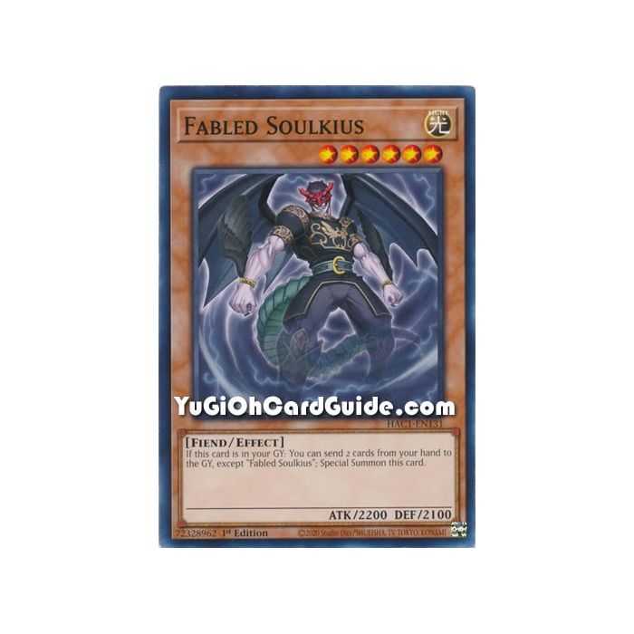 Fabled Soulkius (Common) – Hidden Arsenal Chapter 1 | Carta YUGIOH en México