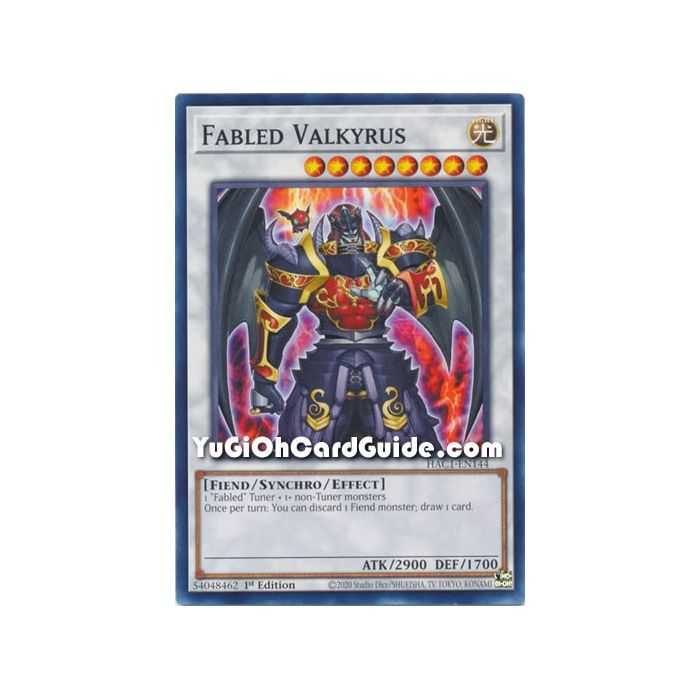 Fabled Valkyrus (Common) – Hidden Arsenal Chapter 1 | Carta YUGIOH en México