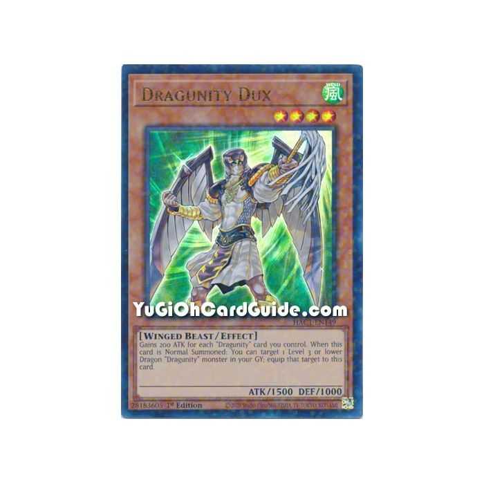 Dragunity Dux (Ultra Rare/Duel Terminal) – Hidden Arsenal Chapter 1 | Carta YUGIOH en México