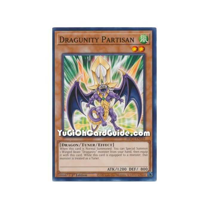 Dragunity Partisan (Common) – Hidden Arsenal Chapter 1 | Carta YUGIOH en México