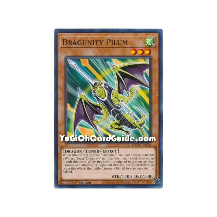 Dragunity Pilum (Common) – Hidden Arsenal Chapter 1 | Carta YUGIOH en México