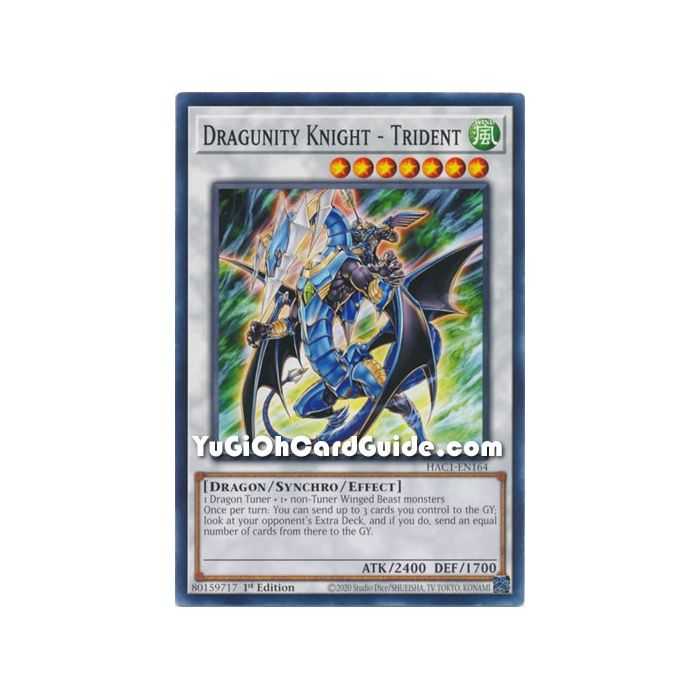 Dragunity Knight - Trident (Common) – Hidden Arsenal Chapter 1 | Carta YUGIOH en México