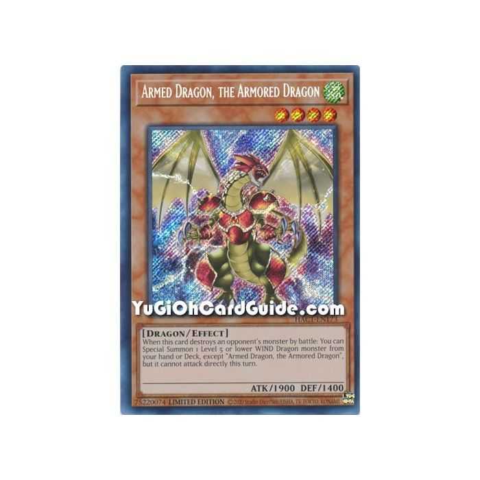 Armed Dragon, The Armored Dragon (Secret Rare) – Hidden Arsenal Chapter 1 | Carta YUGIOH en México