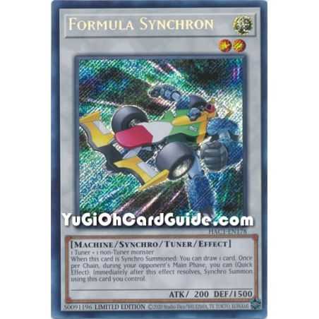 Formula Synchron (Secret Rare) – Hidden Arsenal Chapter 1 | Carta YUGIOH en México