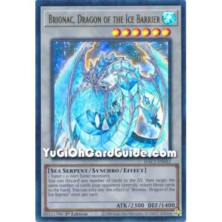 Brionac, Dragon of the Ice Barrier (Ultra Rare/Duel Terminal) – Hidden Arsenal Chapter 1 | Carta YUGIOH en México
