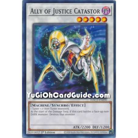 Ally of Justice Catastor (Common) – Hidden Arsenal Chapter 1 | Carta YUGIOH en México