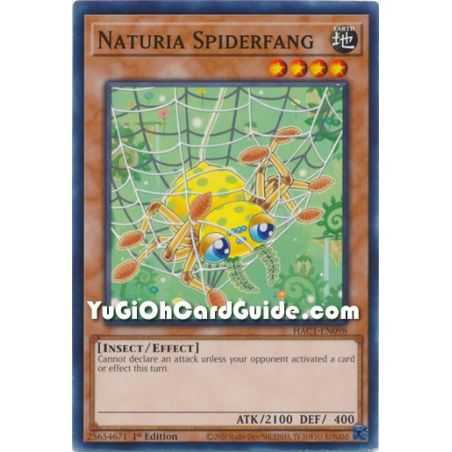 Naturia Spiderfang (Common) – Hidden Arsenal Chapter 1 | Carta YUGIOH en México