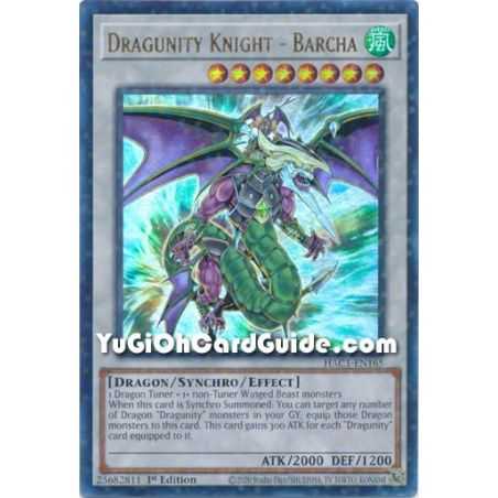 Dragunity Knight - Barcha (Ultra Rare/Duel Terminal) – Hidden Arsenal Chapter 1 | Carta YUGIOH en México