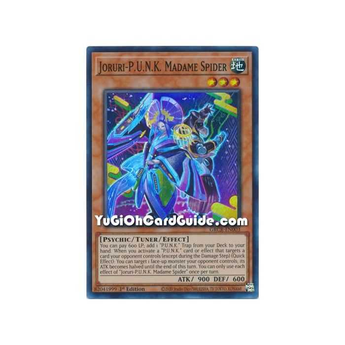 Joruri-P.U.N.K. Madame Spider (Super Rare) – The Grand Creators | Carta YUGIOH en México