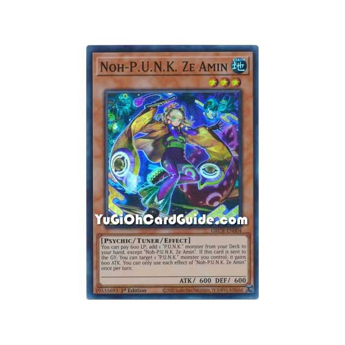 Noh-P.U.N.K. Ze Amin (Super Rare) – The Grand Creators | Carta YUGIOH en México