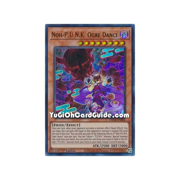 Noh-P.U.N.K. Ogre Dance (Ultra Rare) – The Grand Creators | Carta YUGIOH en México