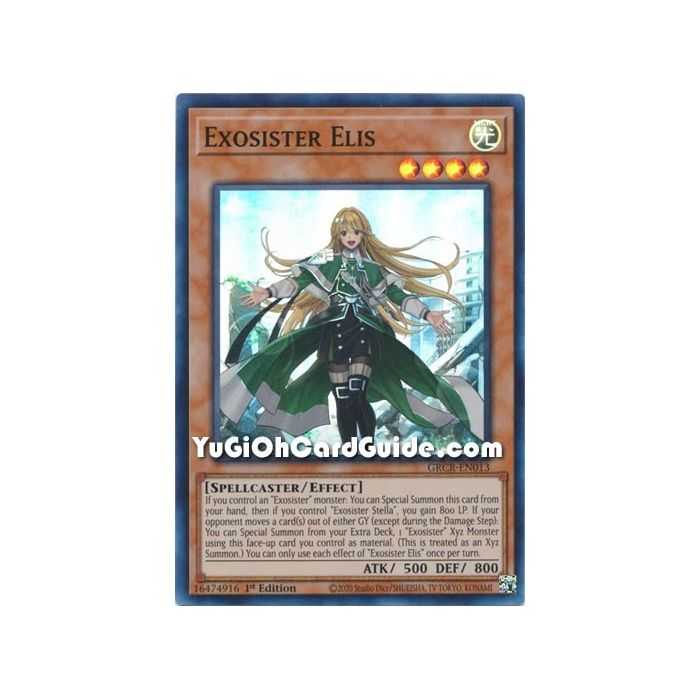 Exosister Elis (Super Rare) – The Grand Creators | Carta YUGIOH en México