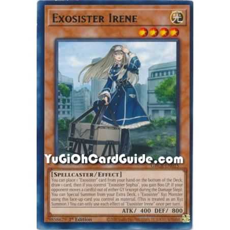 Exosister Irene (Rare) – The Grand Creators | Carta YUGIOH en México