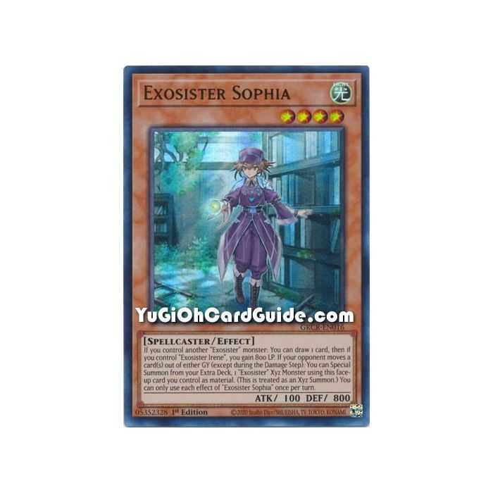 Exosister Sophia (Ultra Rare) – The Grand Creators | Carta YUGIOH en México