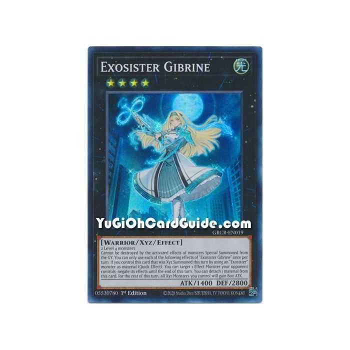 Exosister Gibrine (Super Rare) – The Grand Creators | Carta YUGIOH en México