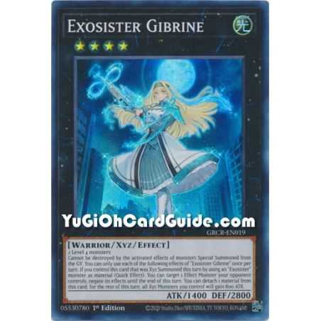 Exosister Gibrine (Super Rare) – The Grand Creators | Carta YUGIOH en México