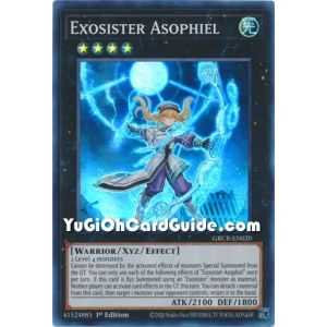 Exosister Asophiel (Super Rare) – The Grand Creators | Carta YUGIOH en México